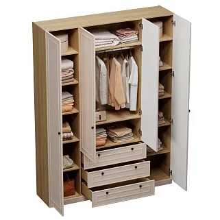 Шкаф четырехдверный для одежды A205-1