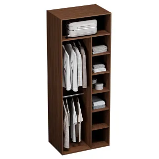 Шкаф двустворчатый, фасады натуральный ротанг  L210.60-4