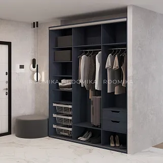 Шкаф-купе U200 тип 1 МДФ/зеркало