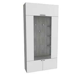 Секция под крючки с полками с подсветкой LG418 L/R