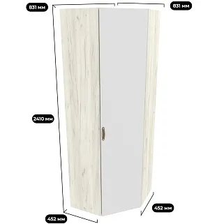 Шкаф угловой равносторонний L218.1