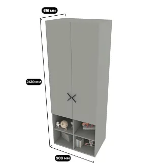 Шкаф двухдверный L217.60-4