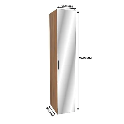 Шкаф 1 дверный узкий с зеркалом L220.60-4Z
