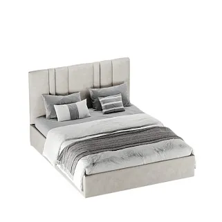 Кровать двуспальная мягкая HILTON с подъемным механизмом, 180x200