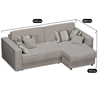 Диван угловой раскладной, система Евро-книжка MODERN