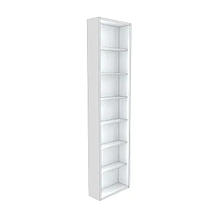 Стеллаж завершающий с подсветкой L-231.60