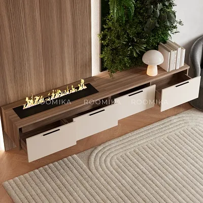 Lazio гостиная с электрокамином 25