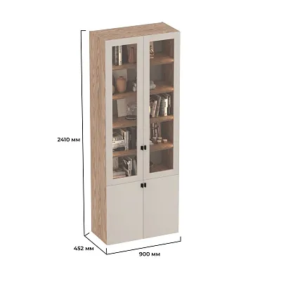 Шкаф книжный с подсветкой LG214S