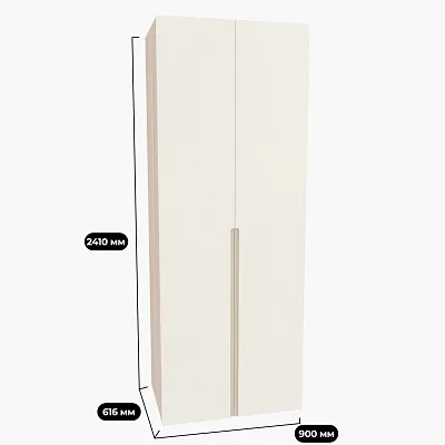 Шкаф 2 дверный, фасады в эмали LE210.60-1