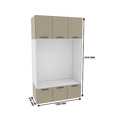 Шкаф с нишей и сидушкой L412.60