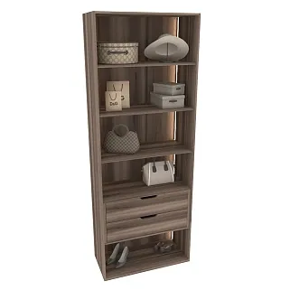 Шкаф с встроенными ящиками с подсветкой R214.2