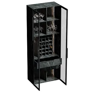 Шкаф-бар со встроенными ящиками с подсветкой R217