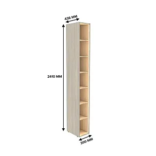 Cтеллаж открытый глубокий L233.44 с подсветкой