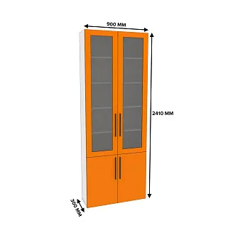 Шкаф книжный со стеклом L240