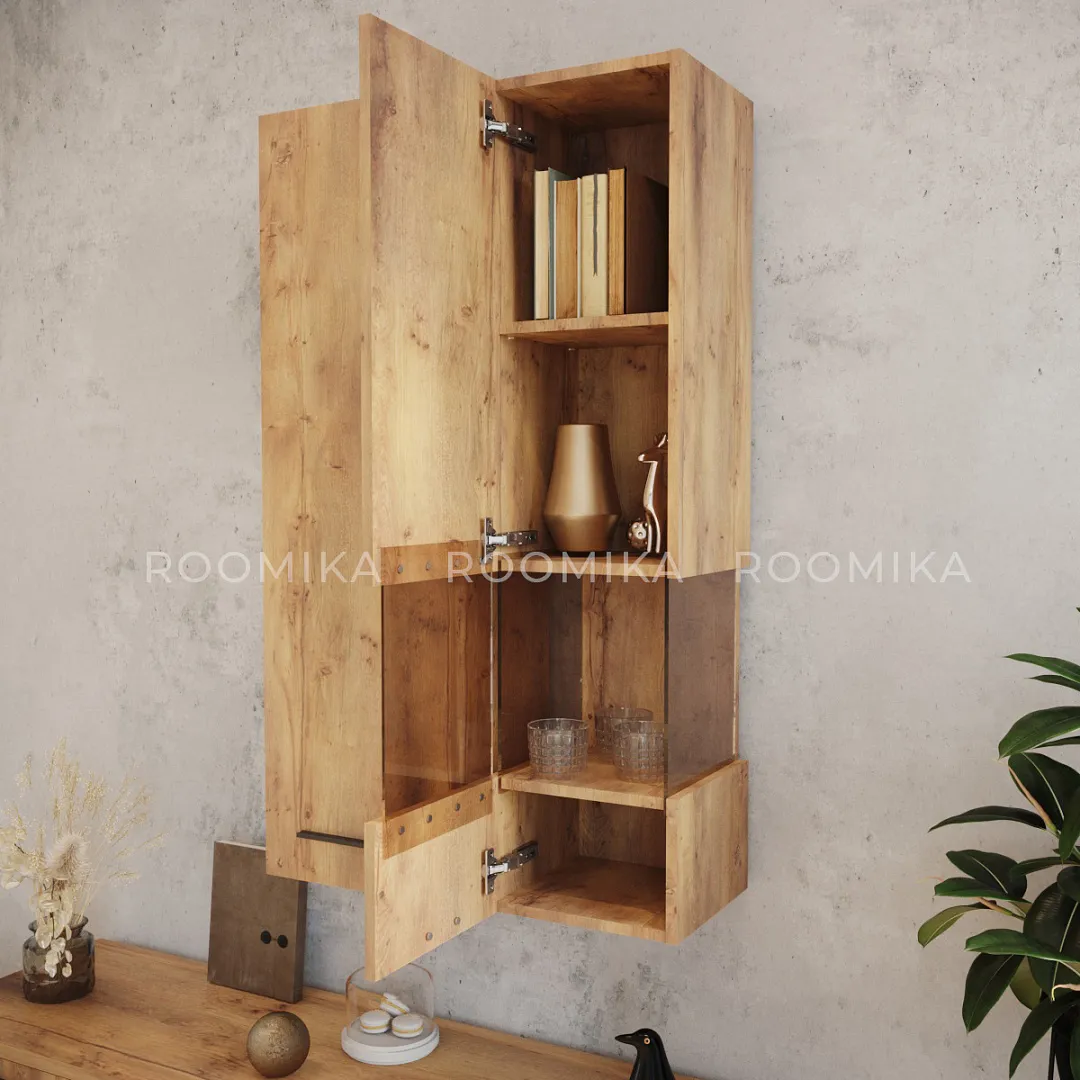 Шкаф навесной, со стеклом L-381.2