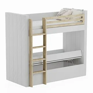 Кровать мягкая двухъярусная DUO L/R