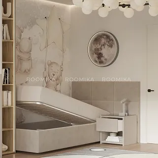 Кровать односпальная мягкая VERSAL с подъемным механизмом, 90x200