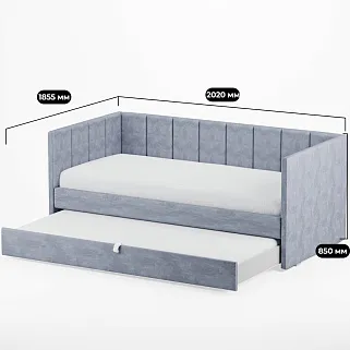 Кровать со вторым выдвижным спальным местом LINE 2
