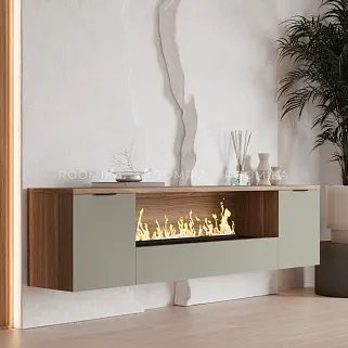 Тумба ТВ напольная с электрокамином LG549.351