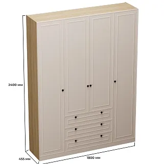Шкаф четырехдверный для одежды A205-1