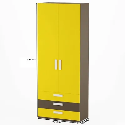 Шкаф двухдверный 3 ящика E211