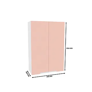 Антресоль двудверная, фасады в эмали LE339.300