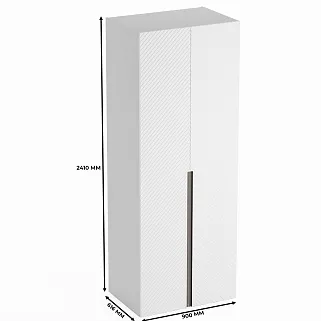 Шкаф 2 дверный, фасады в эмали LE-210.60-2