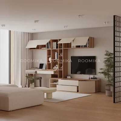 Антресоль с двумя откидными дверями R312.35