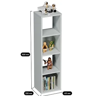 Cтеллаж сквозной книжный на 4 ниши E804