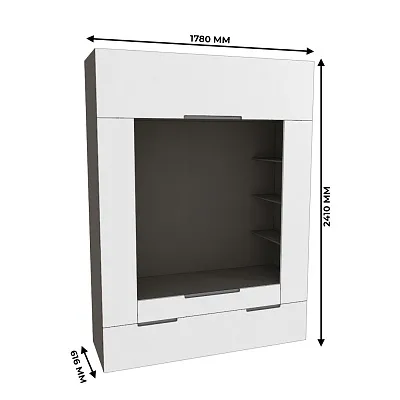 Секция для ТV, фасады в эмали LE406.60