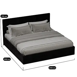 Кровать двуспальная мягкая VERSAL с подъемным механизмом, 180x200