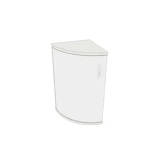 Тумба  угловая радиусная P877 L/R