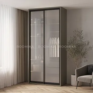 Шкаф-купе ХG126.60-3, профиль INTEGRO, стекло Сатинато белое, с подсветкой