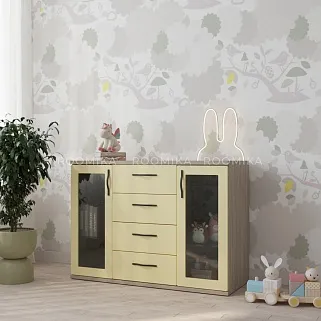 Комод со стеклянными полками P707.1