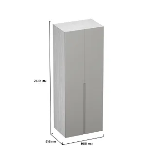 Шкаф 2 дверный, фасады в эмали LE-210.60-1