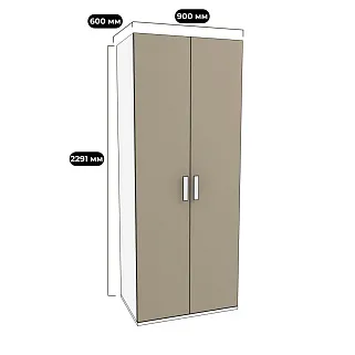 Шкаф двухдверный E210