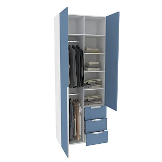 Шкаф комбинированный, фасады в эмали LE215 L/R