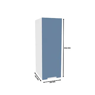 Антресоль однодверная, фасады в эмали LE337.44