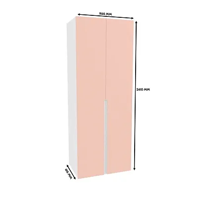 Шкаф двухдверный с узкими ящиками, фасады в эмали LE210.60-2