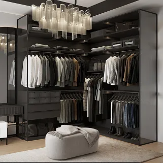 Гардеробная с умной системой хранения №3