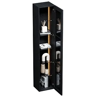 Шкаф навесной с подсветкой, фасады натуральный шпон LF275.350