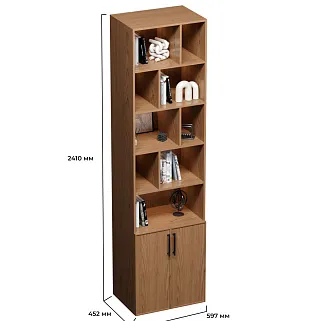 Стеллаж, фасады натуральный шпон L2228.44