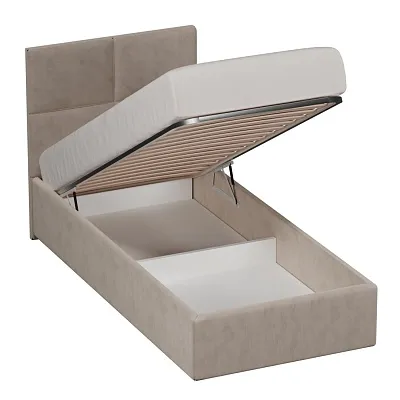 Кровать односпальная мягкая VERSAL с подъемным механизмом, 90x200