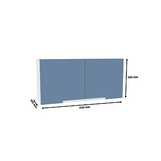 Антресоль над столом, фасады в эмали LE307