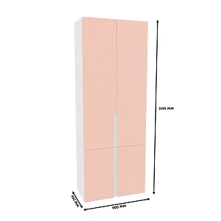 Шкаф книжный, фасады в эмали LE214