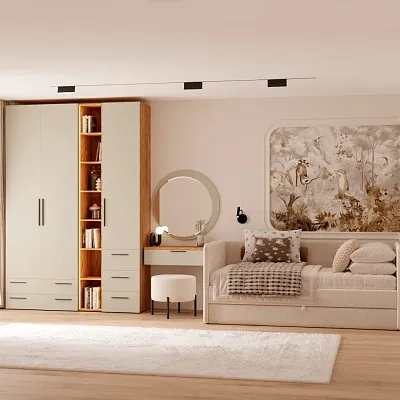 Шкаф однодверный с ящиками L223