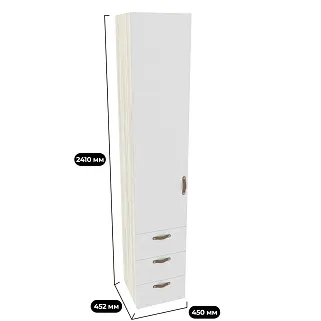 Шкаф однодверный с ящиками L223