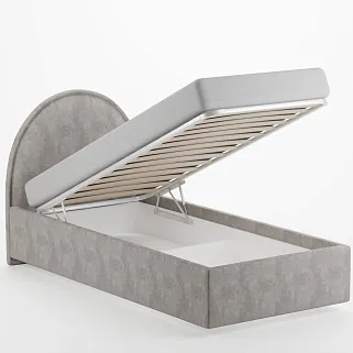 Кровать односпальная мягкая BUBBLE с подъемным механизмом, 90x190