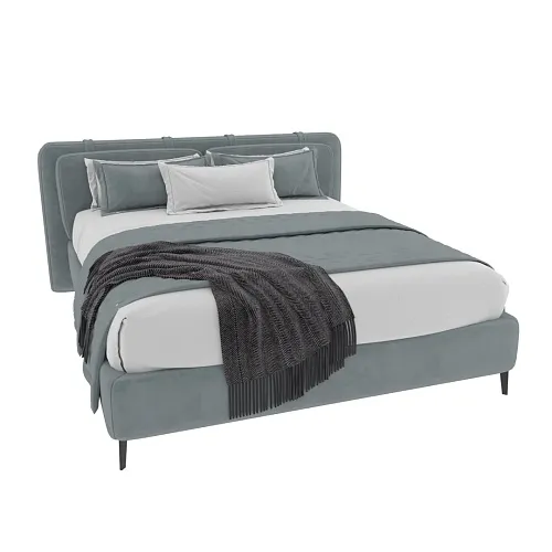 Кровать двуспальная мягкая СТЕНЛИ, 160x200