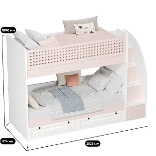 Кровать двухъярусная A917, 90x200  L/R